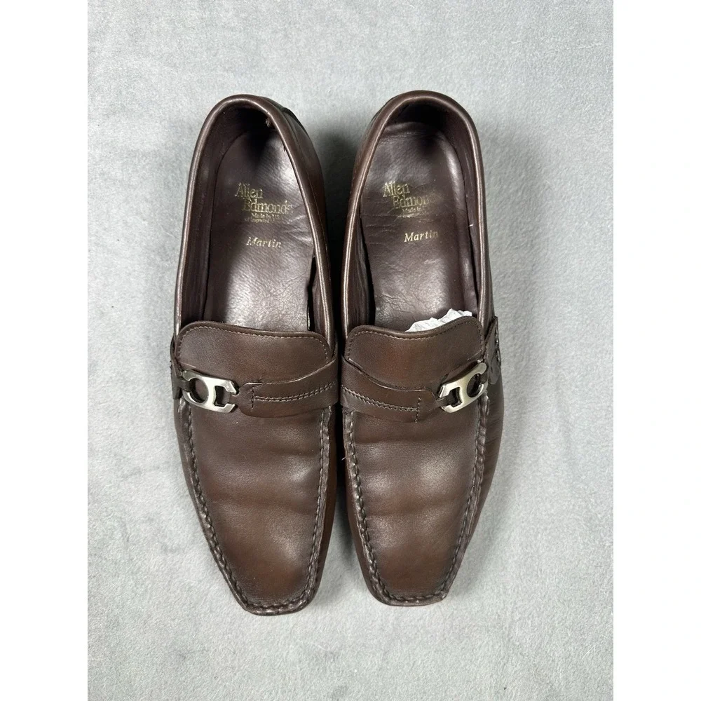 Allen Edmonds Martin Brown Leather Horsebit Loafers Men's Size 10.5 USA